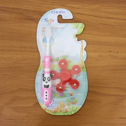 Kids Toothbrush – Fun Panda Design with Fidget Spinner Toy Set