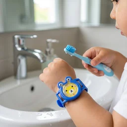 Kids Toothbrush with Cartoon Watch Toy – Fun & Effective Oral Care