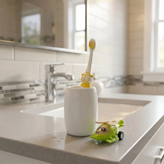 Kids Toothbrush with Helicopter Toy – Fun & Effective Oral Care