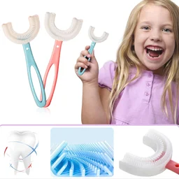 Kids U-Shaped Toothbrush – Gentle Cleaning for Toddlers | Mini Bubbles