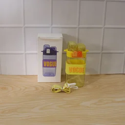 Kids Water Bottle – Leakproof Straw & Portable Carry Strap
