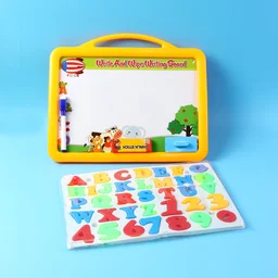 Kids Writing Board Set – Double-Sided Whiteboard & Blackboard