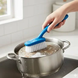 Kitchen Cleaning Brush Set – 3-Pc Multi-Purpose | Velvet Wipe