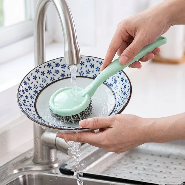 Kitchen Cleaning Set – 6-in-1 Stainless Steel Scrubber