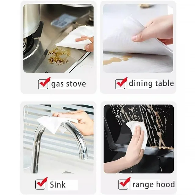 Kitchen Cleaning Wipes – Grease & Glass Removal (80 Pcs) | Velvet Wipe
