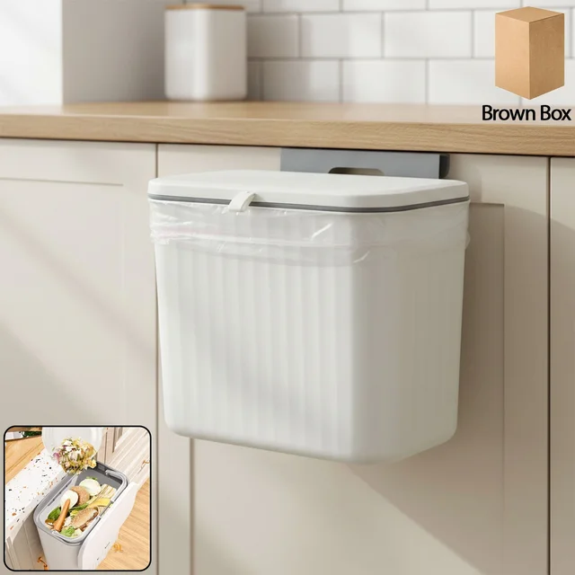 Kitchen Dustbin – Space-Saving Wall Mounted Plastic Bin
