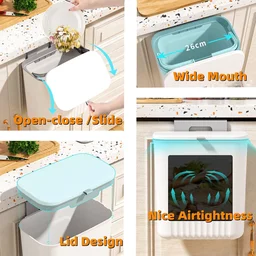 Kitchen Dustbin – Space-Saving Wall Mounted Plastic Bin