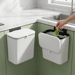 Kitchen Dustbin with Lid – Compact 25x22 cm for Small Spaces