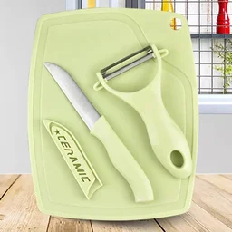 Kitchen Knife Set – 3-Pc Peeler & Stainless Steel Knives | CookAura