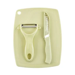 Kitchen Knife Set – 3-Pc Peeler & Stainless Steel Knives | CookAura