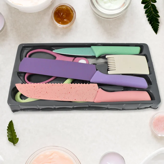 Kitchen Knife Set – Professional 6-Piece High Carbon Steel | CookAura