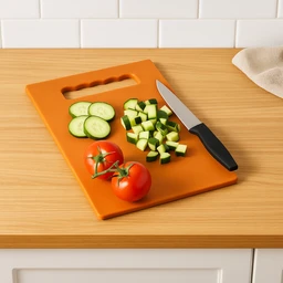 Kitchen Knife Set with Plastic Chopping Board – Pack of 5