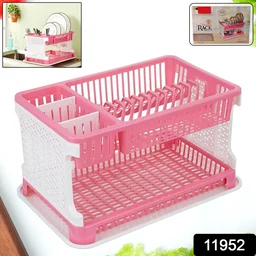 Kitchen Organizer Rack with Water Storing Tray – Durable & Space-Saving
