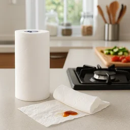 Kitchen Paper Towel Roll – 60 Super Absorbent Sheets