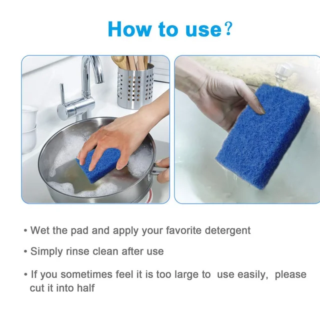 Kitchen Scrubber Pads – Non-Scratch, Versatile Cleaning | Quickslice