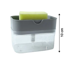Kitchen Soap Dispenser with Sponge Holder – Organised Dishwashing | VelvetBubbles