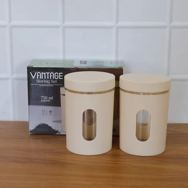 Kitchen Storage Container Set – Airtight 2-Pc 750 ML Set