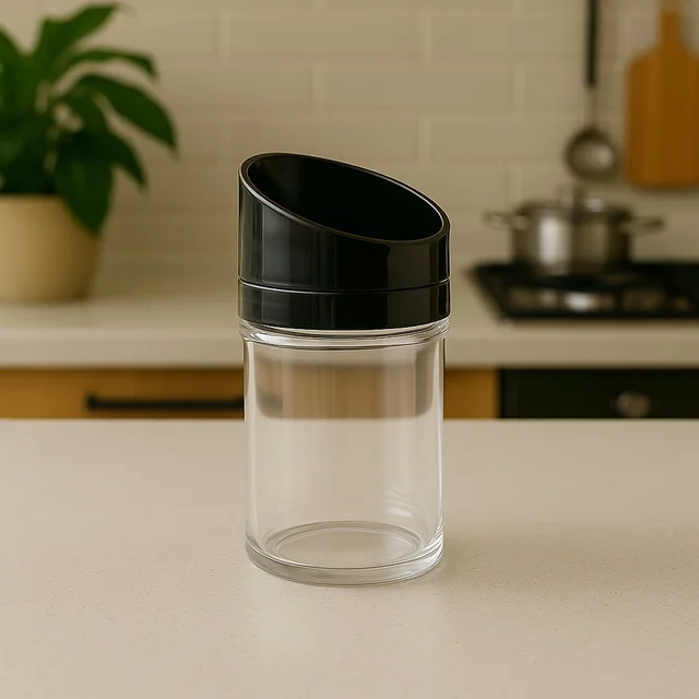 Kitchen Storage Jars – Airtight 2-Piece Slant-Lid Set