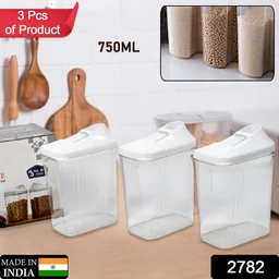 Kitchen Storage Jars Set – 3pc BPA-Free & Stackable | CookAura