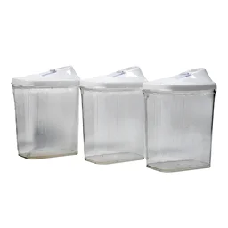 Kitchen Storage Jars Set – 3pc BPA-Free & Stackable | CookAura