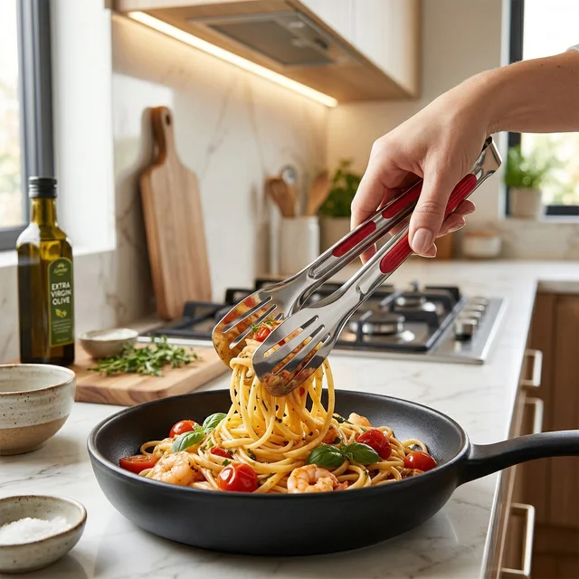 Kitchen Tongs Stainless Steel Multi Purpose Anti Slip Grip