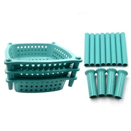 Kitchen Trolley Basket – 3 Layer Square Storage Rack | CookAura