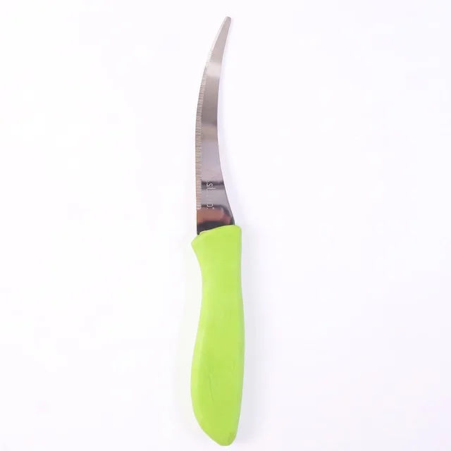 Kitchen Utility Knife – Sharp, Curved Serrated Blade for Precise Cutting