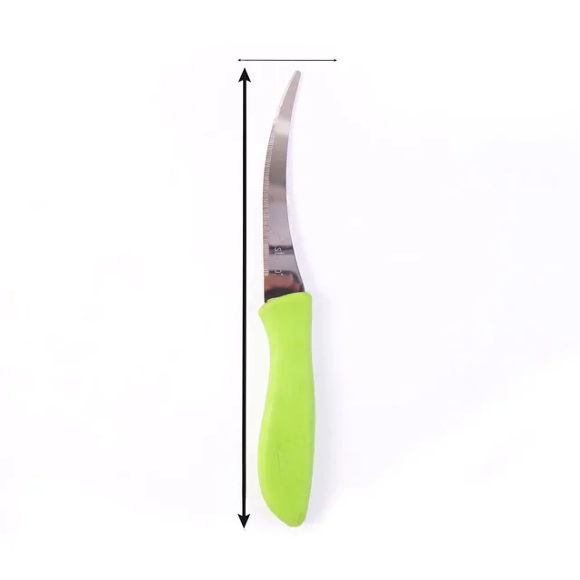 Kitchen Utility Knife – Sharp, Curved Serrated Blade for Precise Cutting