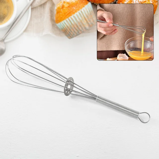 Kitchen Whisk – 16cm Stainless Steel Non-Scratch Hand Tool