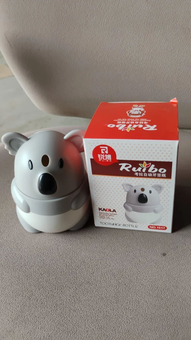 Koala Toothpick Holder Dispenser – Compact & Hygienic Kitchen Accessory