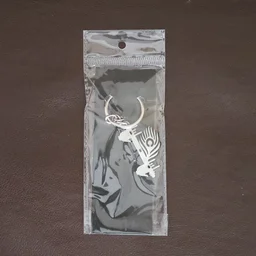 Krishna Flute Keychain – Devotional Metal Keyring for Spirituality