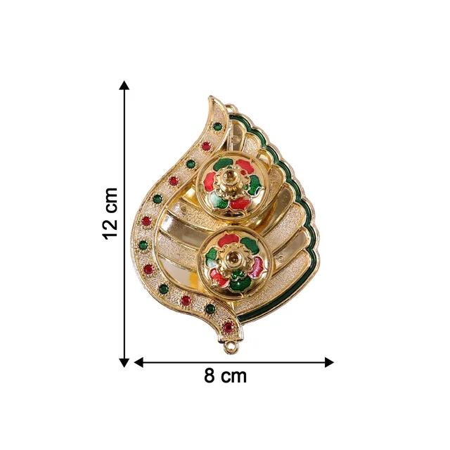Kumkum Holder – Elegant Mango Shape with Twin Compartments for Puja