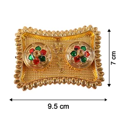 Kumkum Holder – Elegant Meenakari Floral Design for Pooja