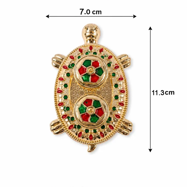 Kumkum Holder – Tortoise Shape for Puja & Rituals with Twin Compartments