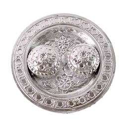 Kumkum Thali Holder – Small Round Puja Plate | Styleva