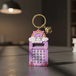 Kuromi Calculator Keychain – Compact Pocket-Sized Digital Calculator
