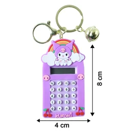 Kuromi Calculator Keychain – Compact Pocket-Sized Digital Calculator