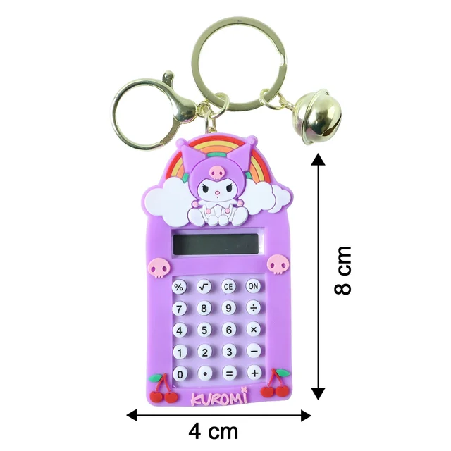 Kuromi Calculator Keychain – Compact Pocket-Sized Digital Calculator
