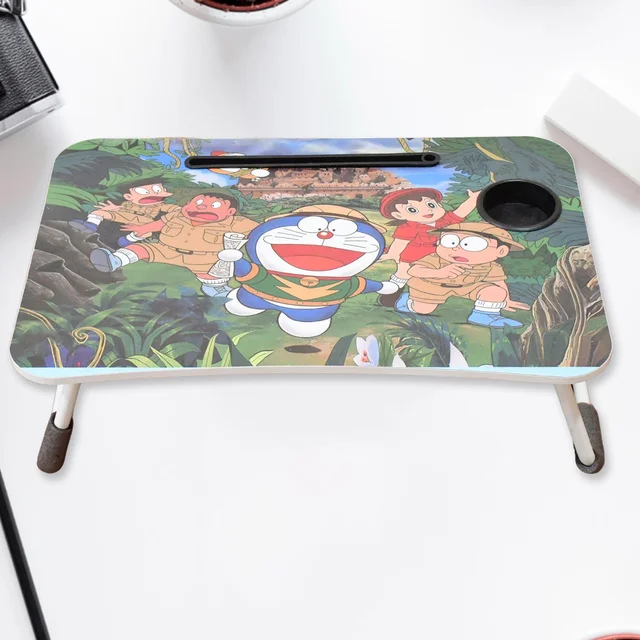 Laptop Desk – Foldable Study Table with Cupholder & Drawer | Desk Crew