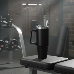 Large Capacity Travel Mug – 890 ML Insulated Black Tumbler