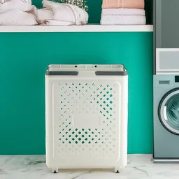Large Foldable Laundry Basket with Wheels – Spacious & Portable