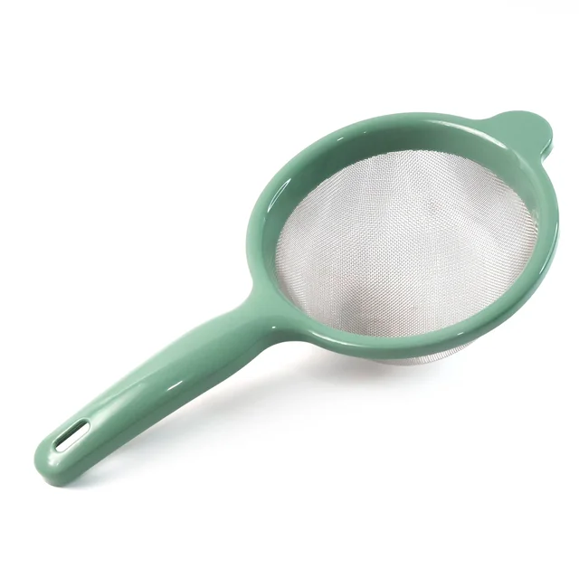 Large Kitchen Strainer – Fine Stainless-Steel Mesh with Easy-Grip