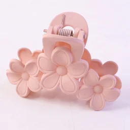 Large Plastic Hair Clip – Elegant Flower Design for Women