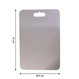Large Stainless Steel Cutting Board – 31x20.5cm with Scale