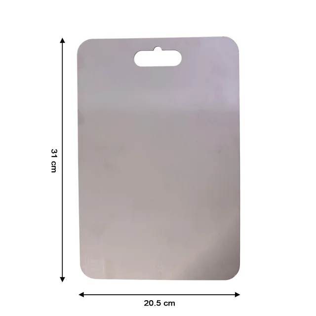 Large Stainless Steel Cutting Board – 31x20.5cm with Scale