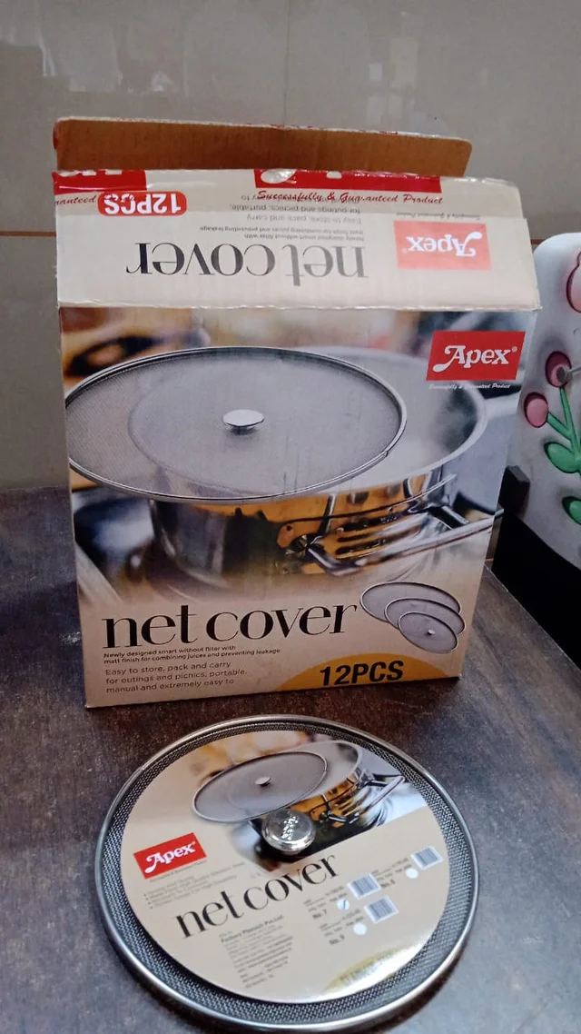 Large Stainless Steel Mesh Net Cover – Durable Oil Splatter Guard