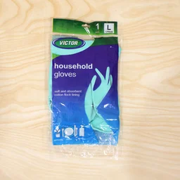 Large Victor Green Rubber Gloves – Reusable & Waterproof for Kitchen