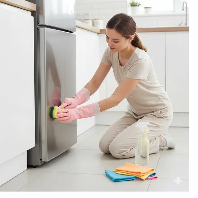 Large Waterproof Cleaning Gloves – Durable Reusable Rubber Pair