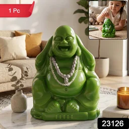 Laughing Buddha Money Bank – Decorative Coin Saving Box for Wealth