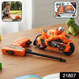 Launcher Racing Bike Toy for Kids – Manual Pull High-Speed Fun